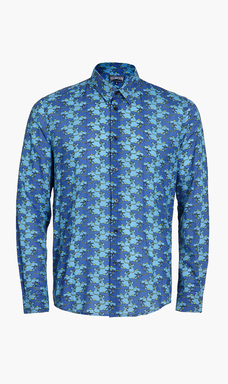 

Cow Puzzle Print Shirt