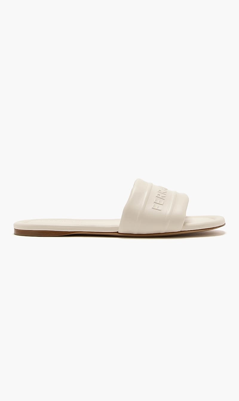 

Salvatore Ferragamo White Slide for Women | The Deal Outlet