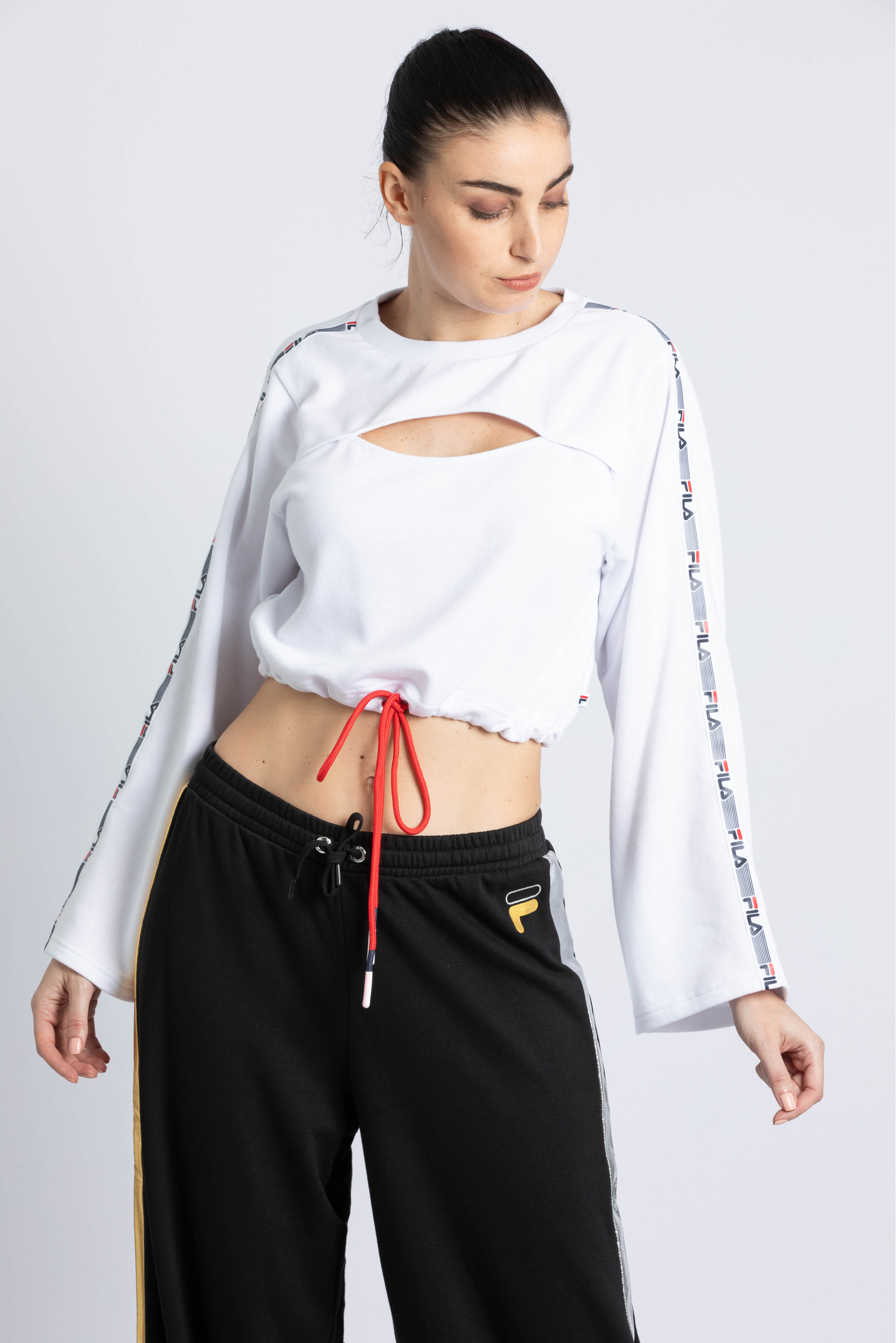 

FILA Clay Drawstring Crop Top