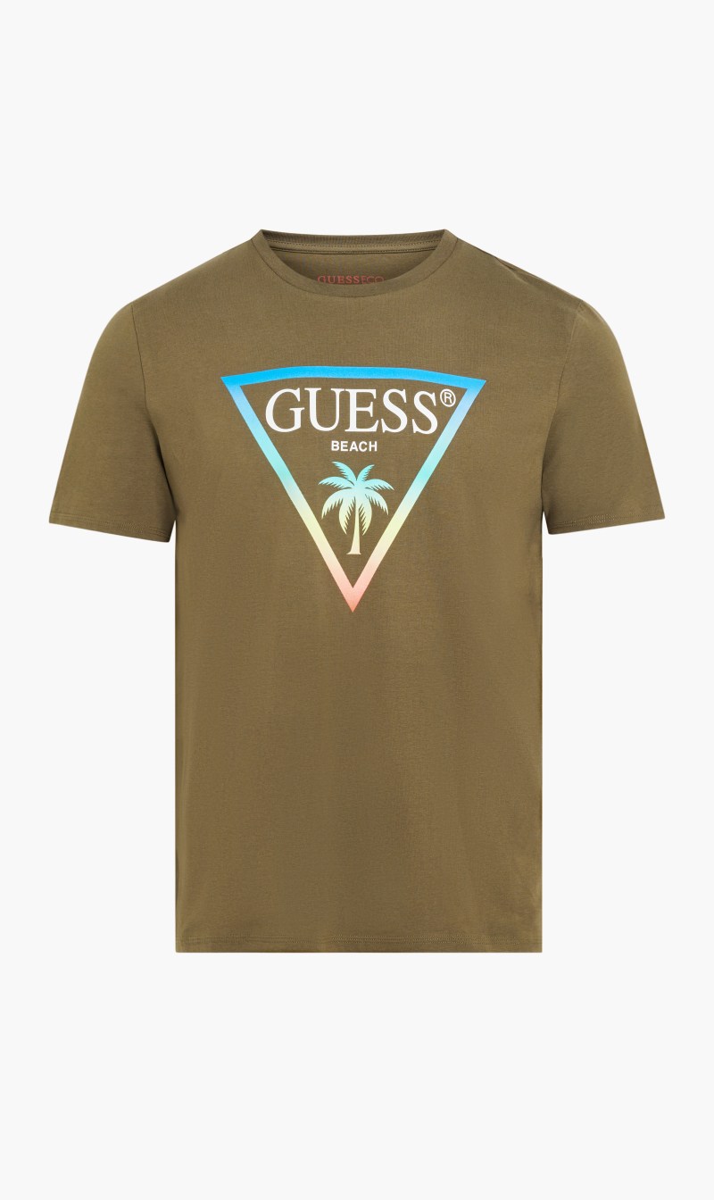 

Guess Green Basic Logo T-shirt for Men | The Deal Outlet
