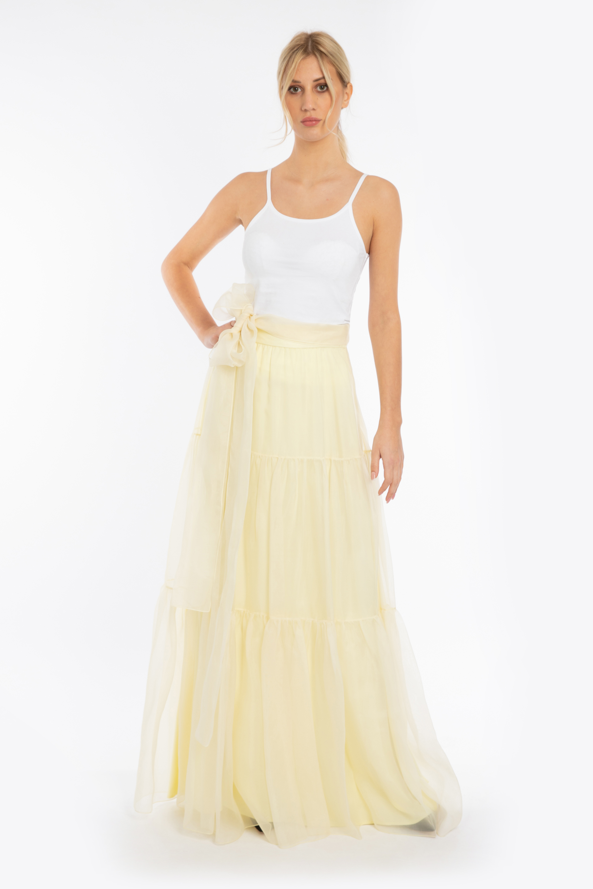 

Paule Ka Organza Maxi Skirt