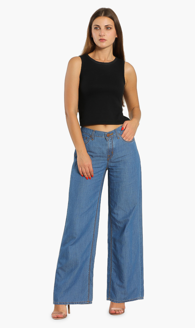 

Tania Wide Leg Pants, Blue