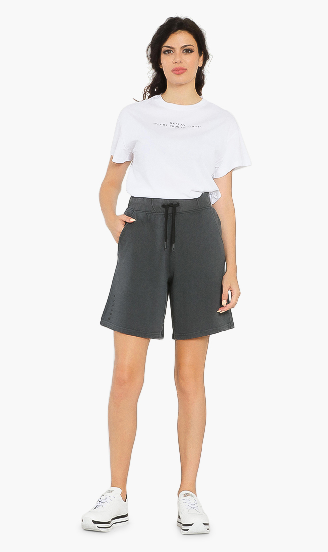 

Terry Cotton Shorts, Grey