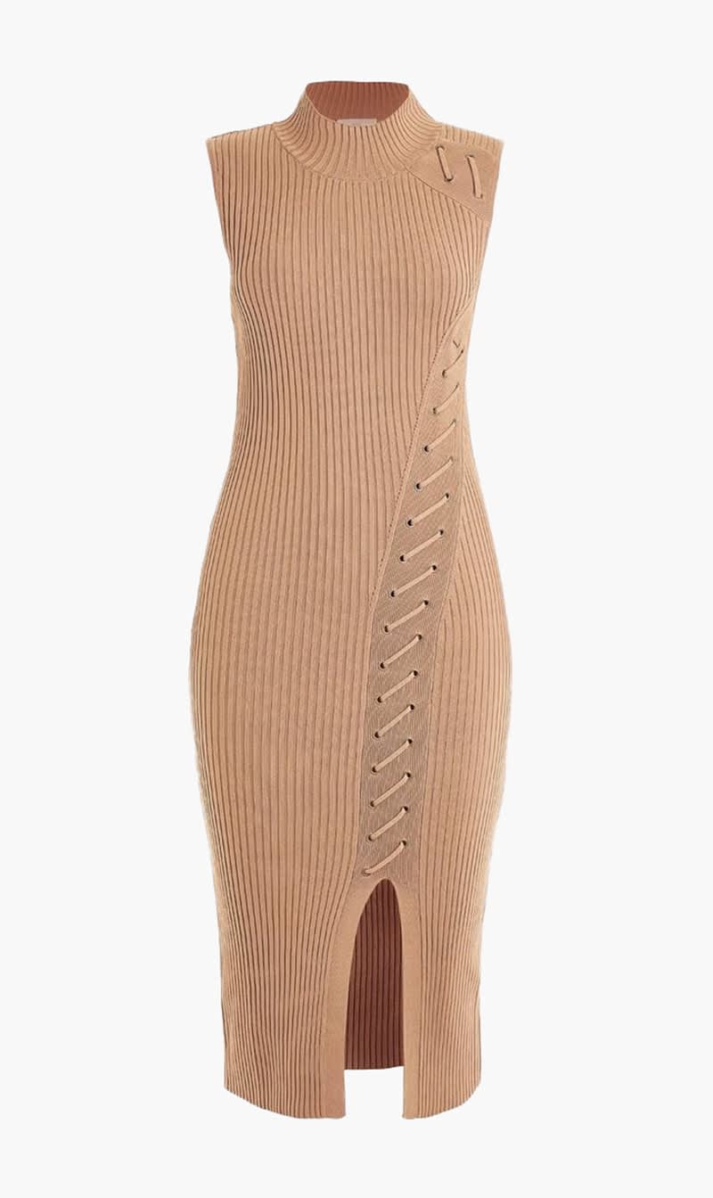 Guess Beige Louise Dress Swtr for Women | The Deal Outlet