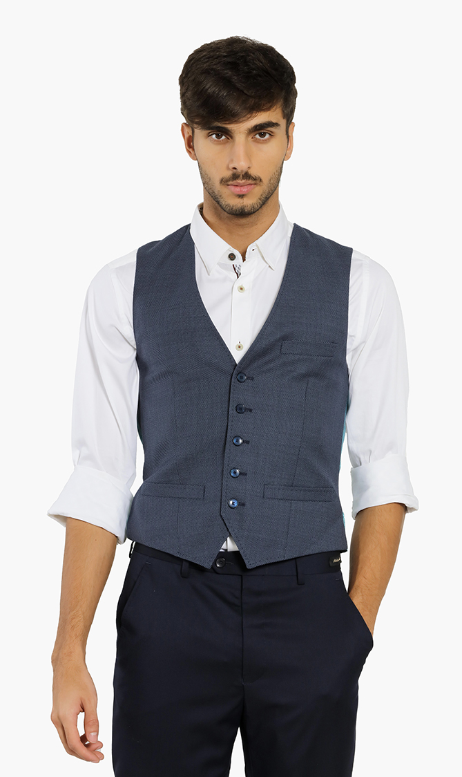 

Ted Baker Modern Fit Debonair Birdseye Waistcoat