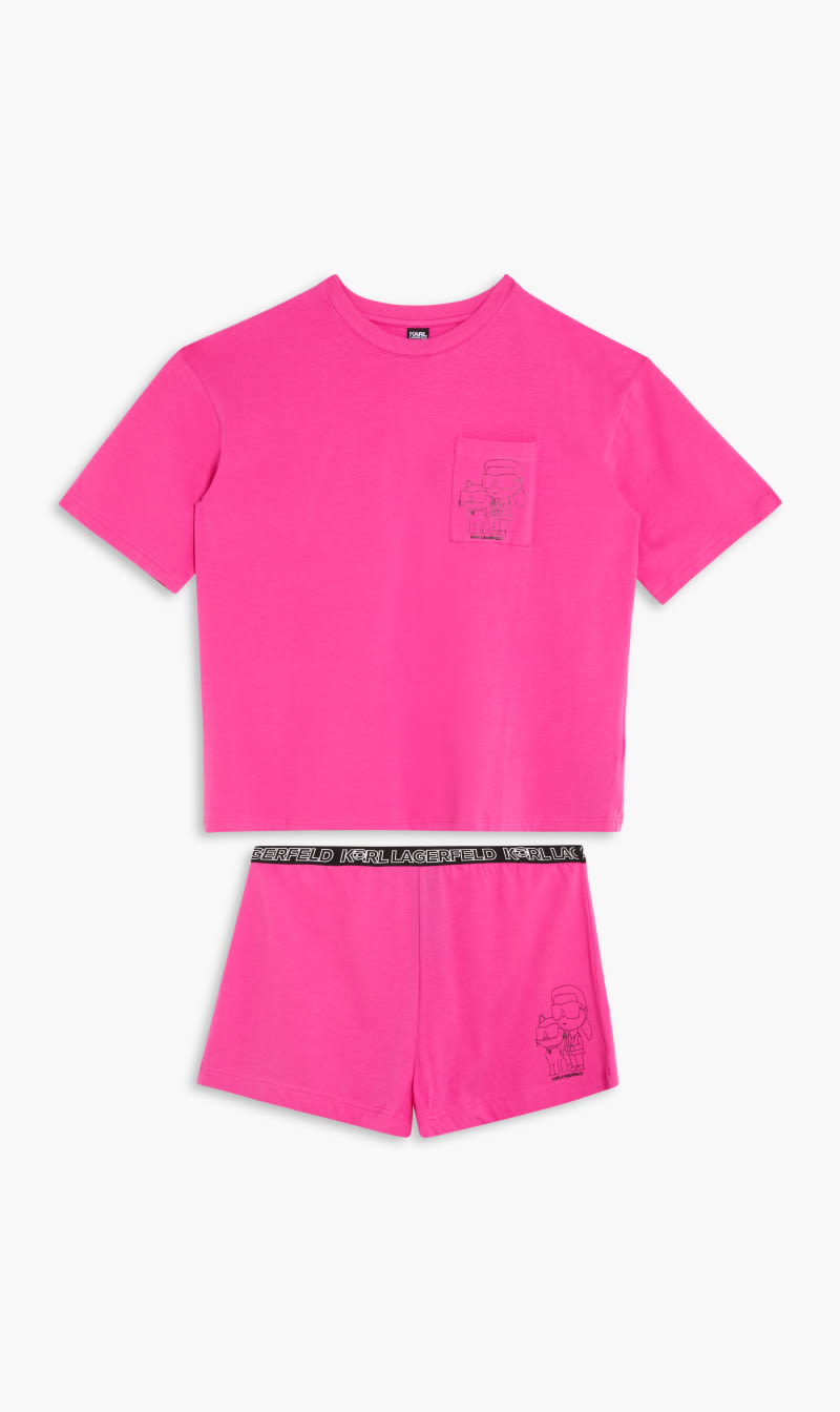 

Karl Lagerfeld Red Ikonik Shorts Set for Women | The Deal Outlet