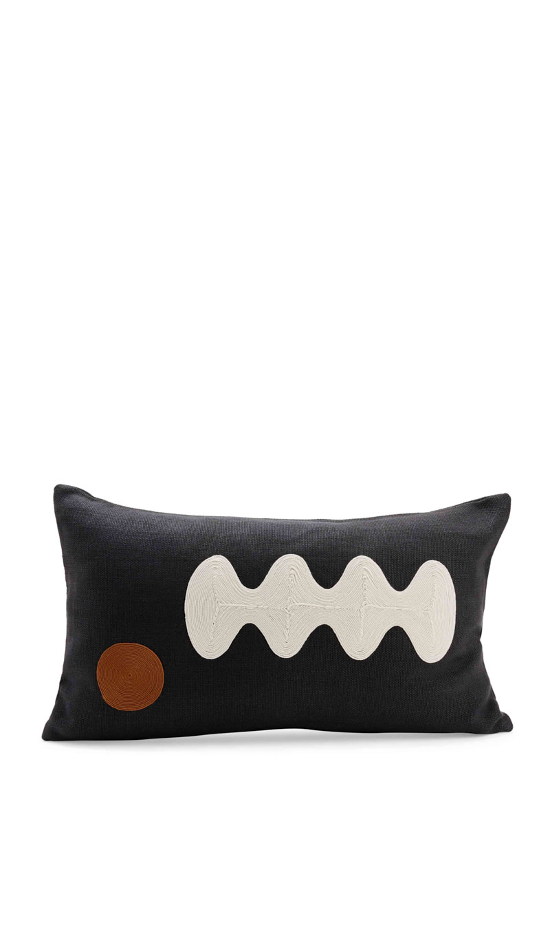

Jonathan Adler Black Toklas Rectangle Pillow | The Deal Outlet