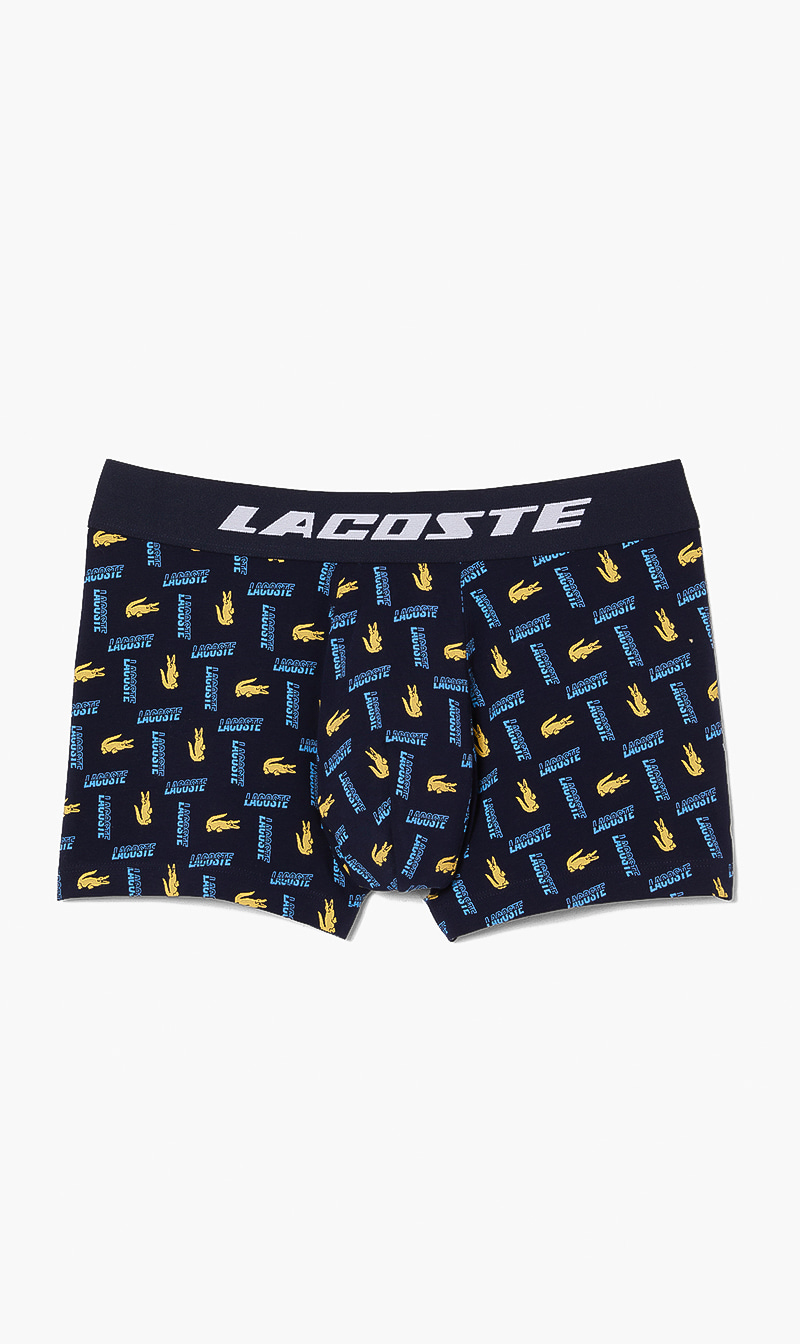 

Lacoste Blue Casual Cotton Stretch Logo Trunks for Men | The Deal Outlet