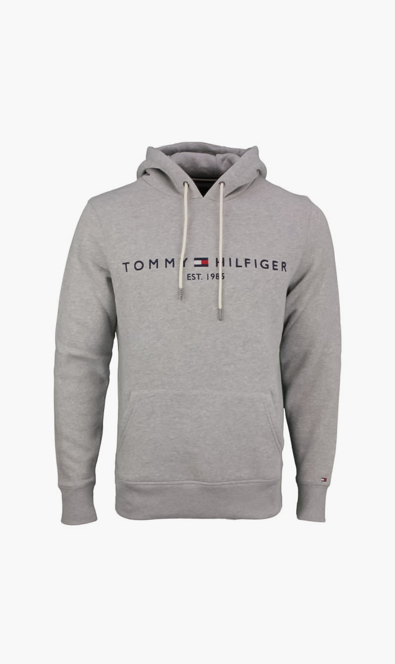 

Tommy Hilfiger Grey Core Tommy Logo Hoody for Men | The Deal Outlet