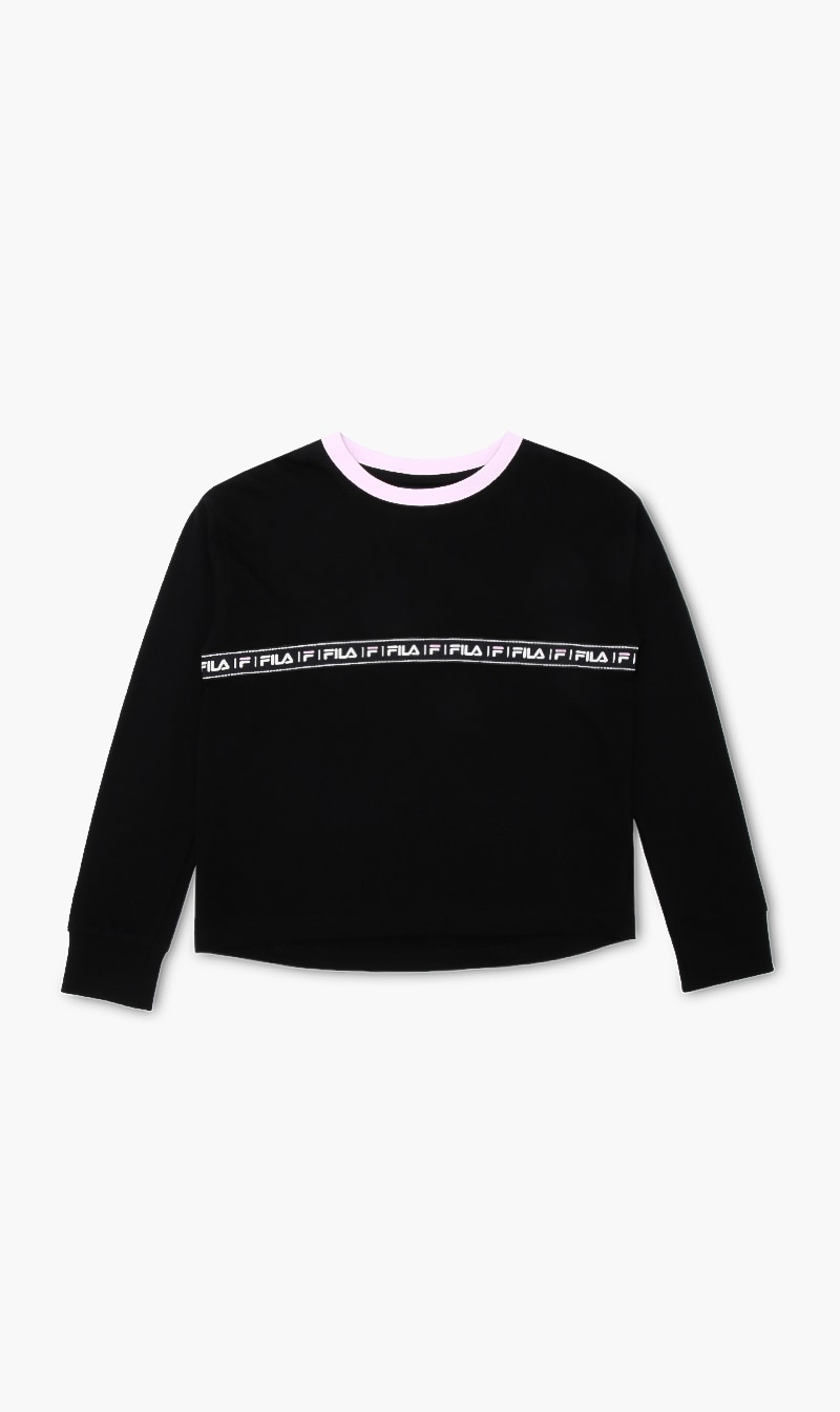 

Fila Black Lizbeth Long Sleeve Tshirt for Girls | The Deal Outlet