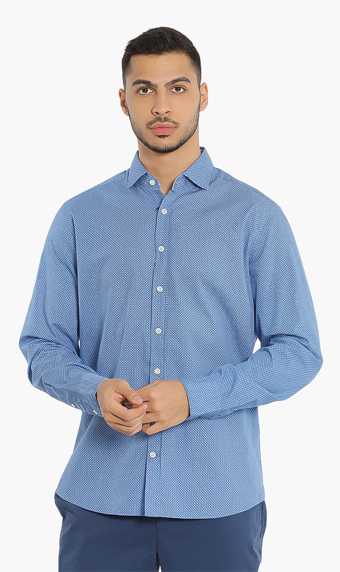 

Hackett London Mosaic Circle Print Kent Classic Fit Shirt