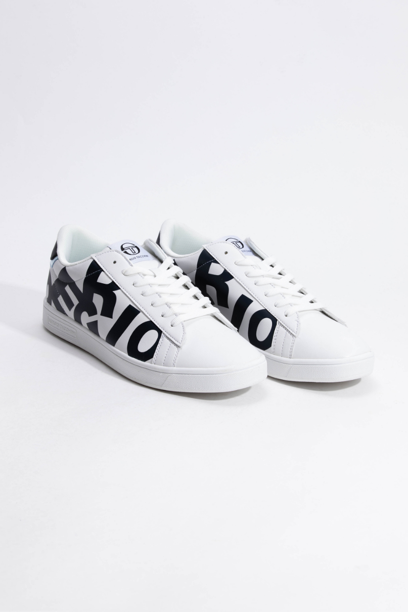 

Sergio Tacchini Gran Mac Print White/navy Sneakers