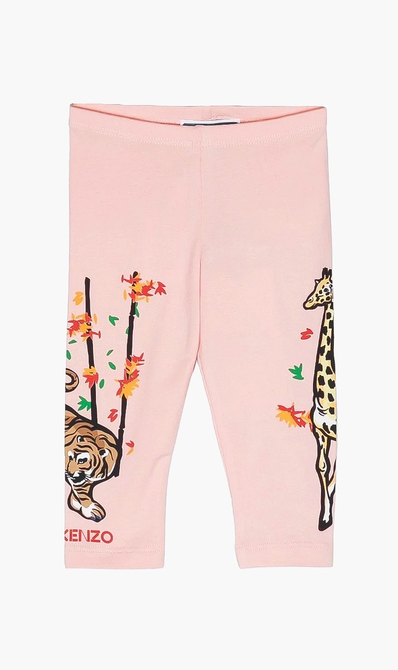 

Floral Printed Leggings, Pink