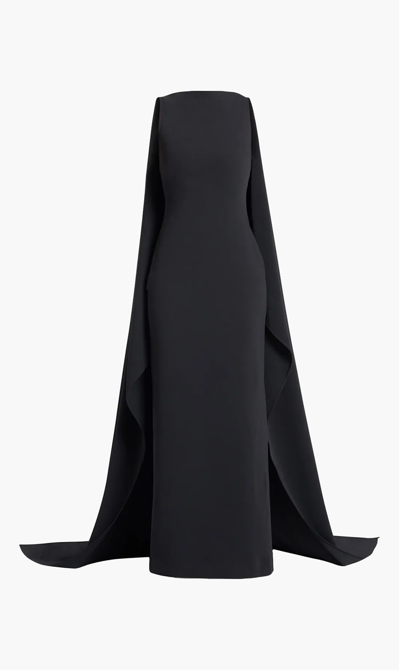 

Solace London Black Kaila Maxi Dress for Women | The Deal Outlet