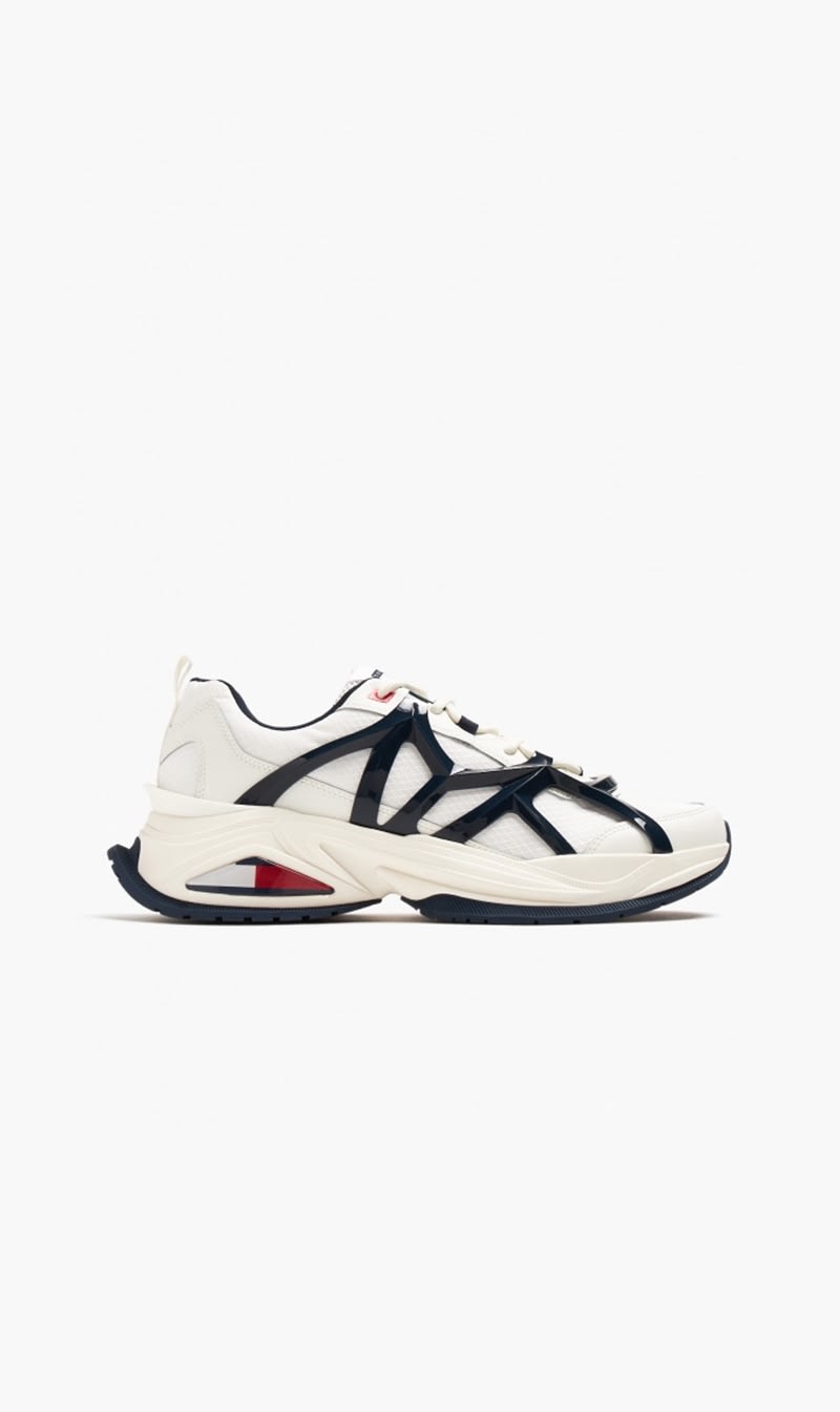 

Tommy Hilfiger Blue Cage Mesh Runner Sneakers for Men | The Deal Outlet