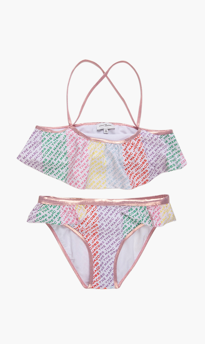 Marc Jacobs Multi-coloured Logo 2 Piece Swimsuit