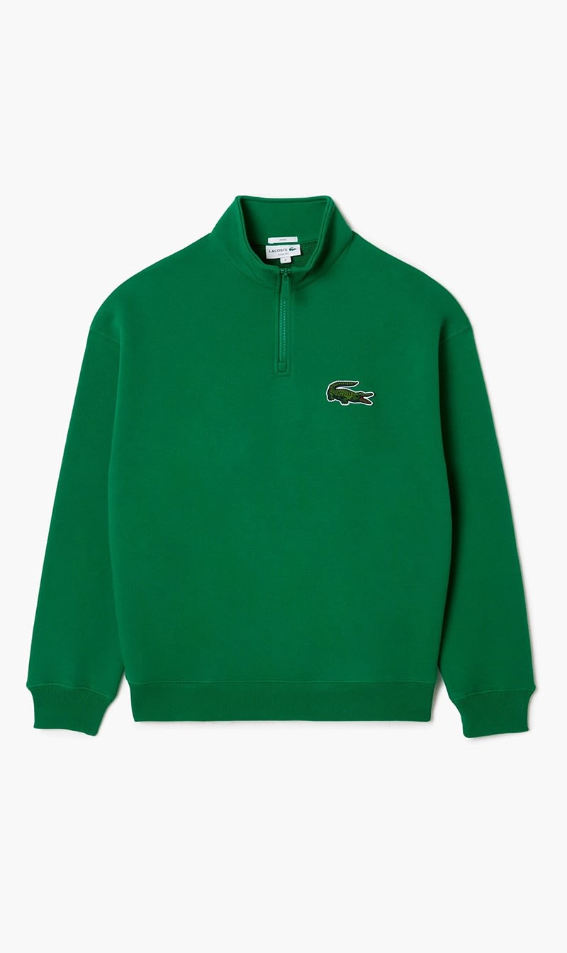 

Lacoste Green Loose Fit High-neck Fleece Sweatshirt for Men | The Deal Outlet