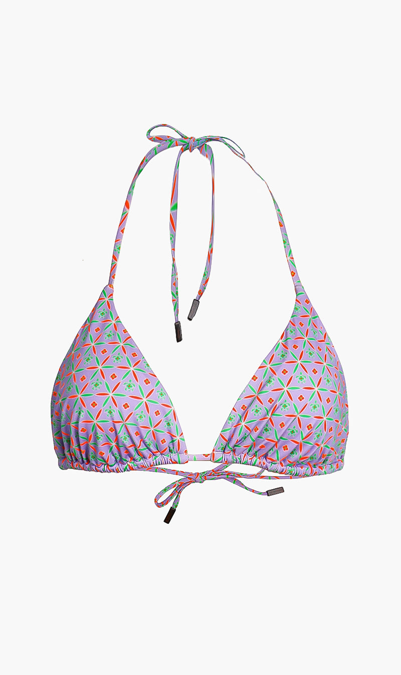 

Baies Roses Bikini Top, Blue