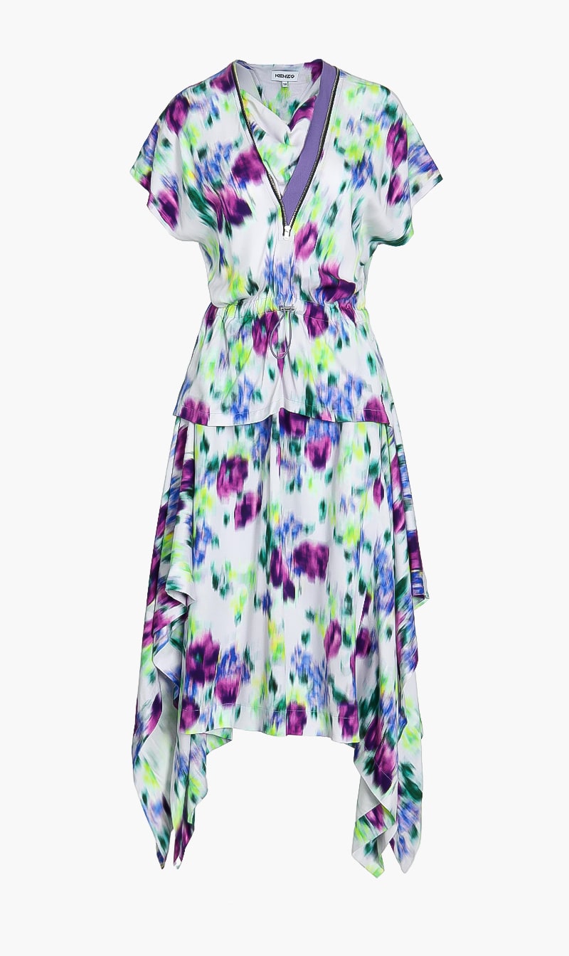 

Floral Waisted Midi Dress, Multi-color
