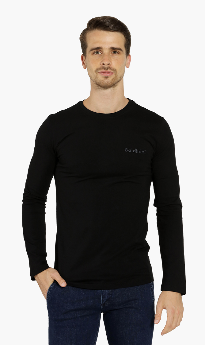 

Baldinini Embroidered Logo Long Sleeves T-shirt