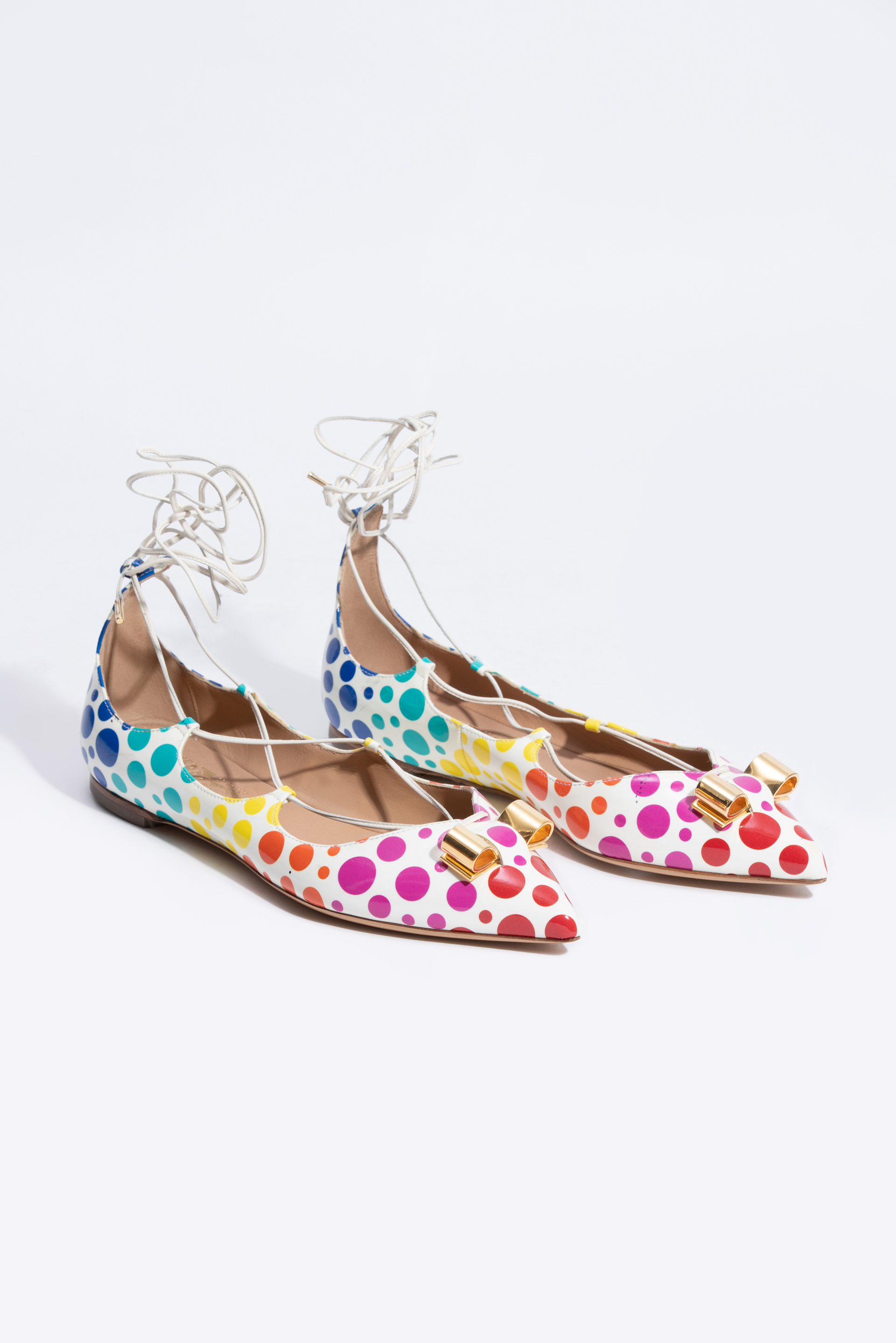 

Salvatore Ferragamo Claire Polka Dots Sandals