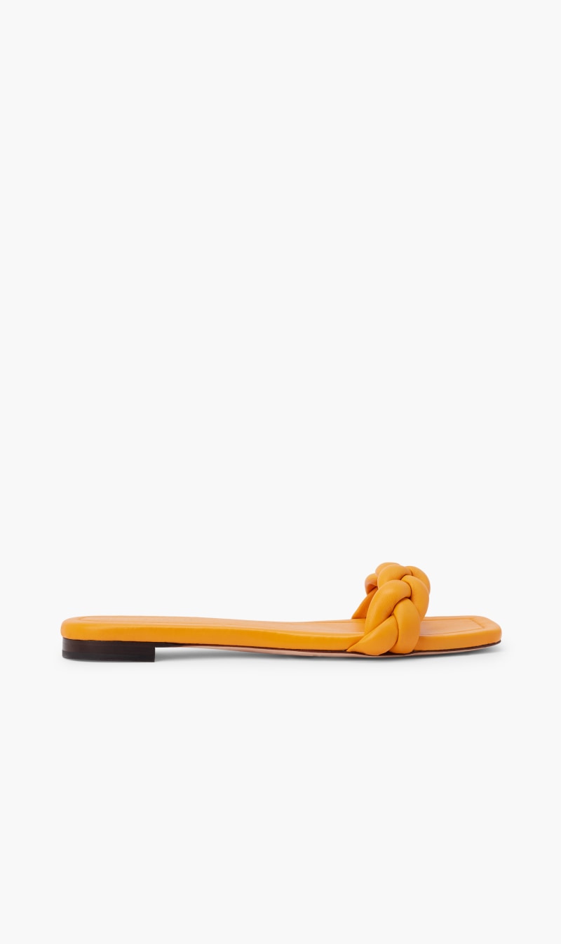 

Braided Band Flat Sandal, Orange