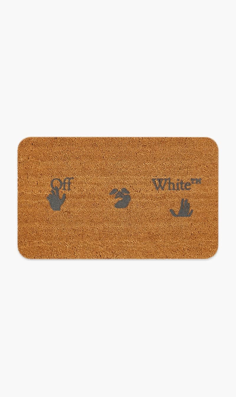 

Off-white Brown Doormat Man Swimming Logo Brown Dark Gr | The Deal Outlet
