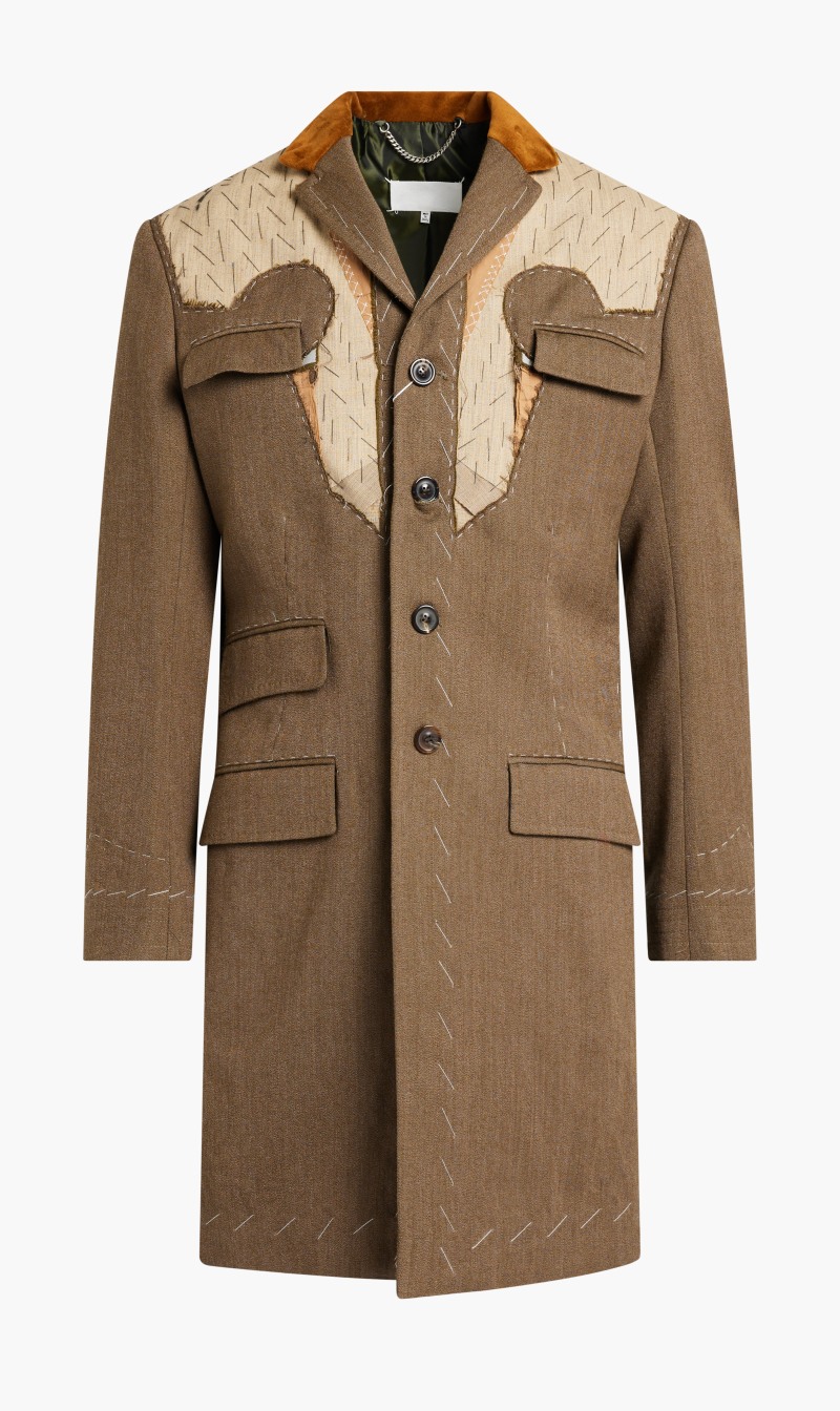 

Maison Margiela Brown Browns Coat for Men | The Deal Outlet