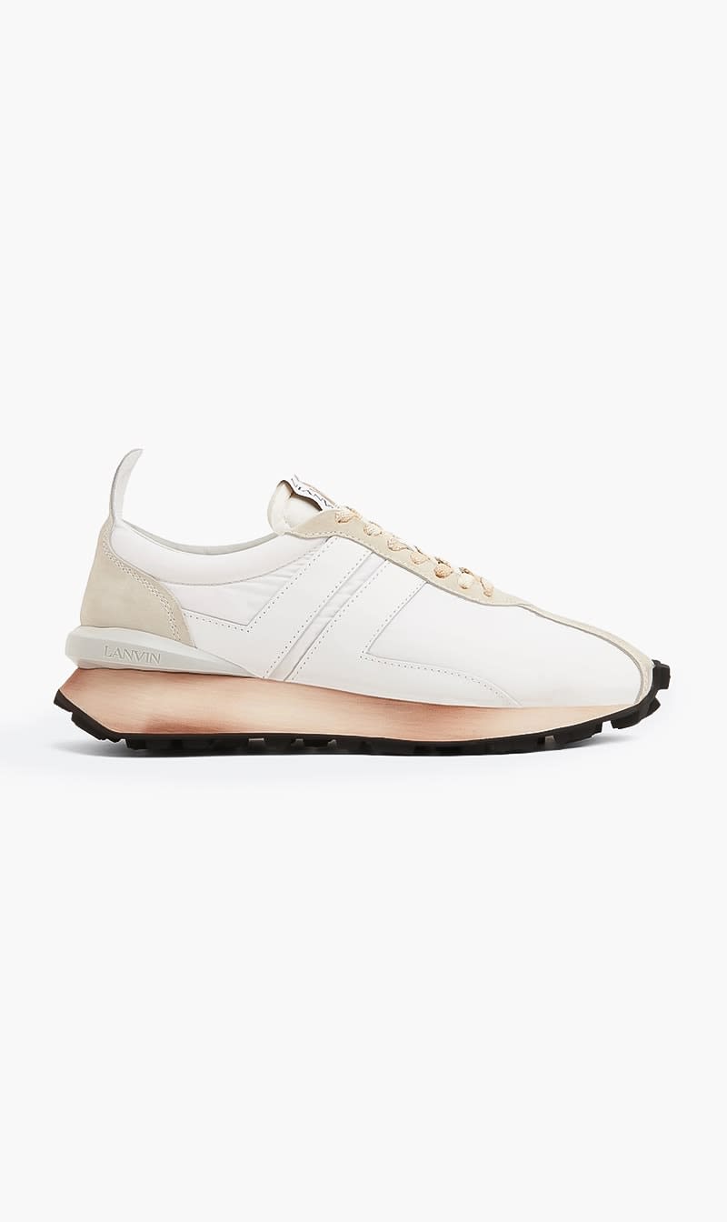

Lanvin White Running Sneaker In Nylon, Nappa And Sued for Men | The Deal Outlet