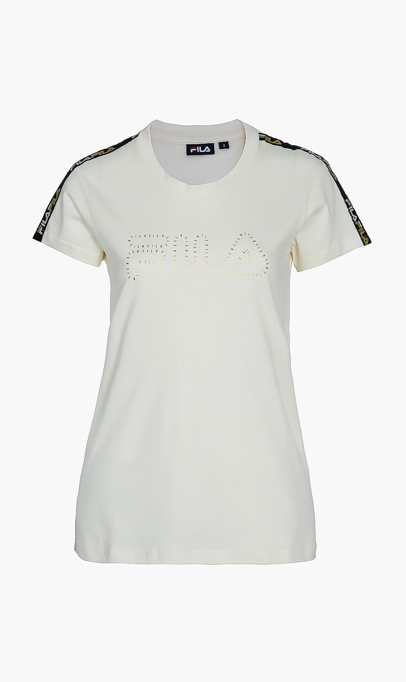 

Fila White Ginny Ss T-shirt for Women | The Deal Outlet