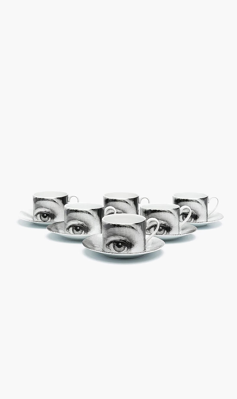 

Tema E Variazioni Set 6 Tea Cups No1, Grey