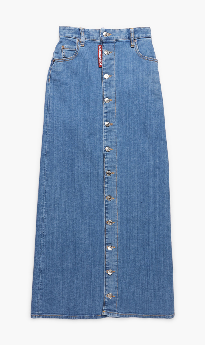 

Dsquared2 Button-down Denim Skirt