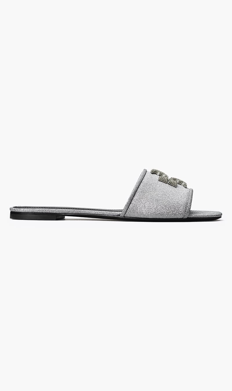 

Tory Burch Black Eleanor Pave Slide for Women | The Deal Outlet