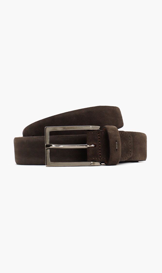

Pal Zileri Suede Buckle Tongue Belt