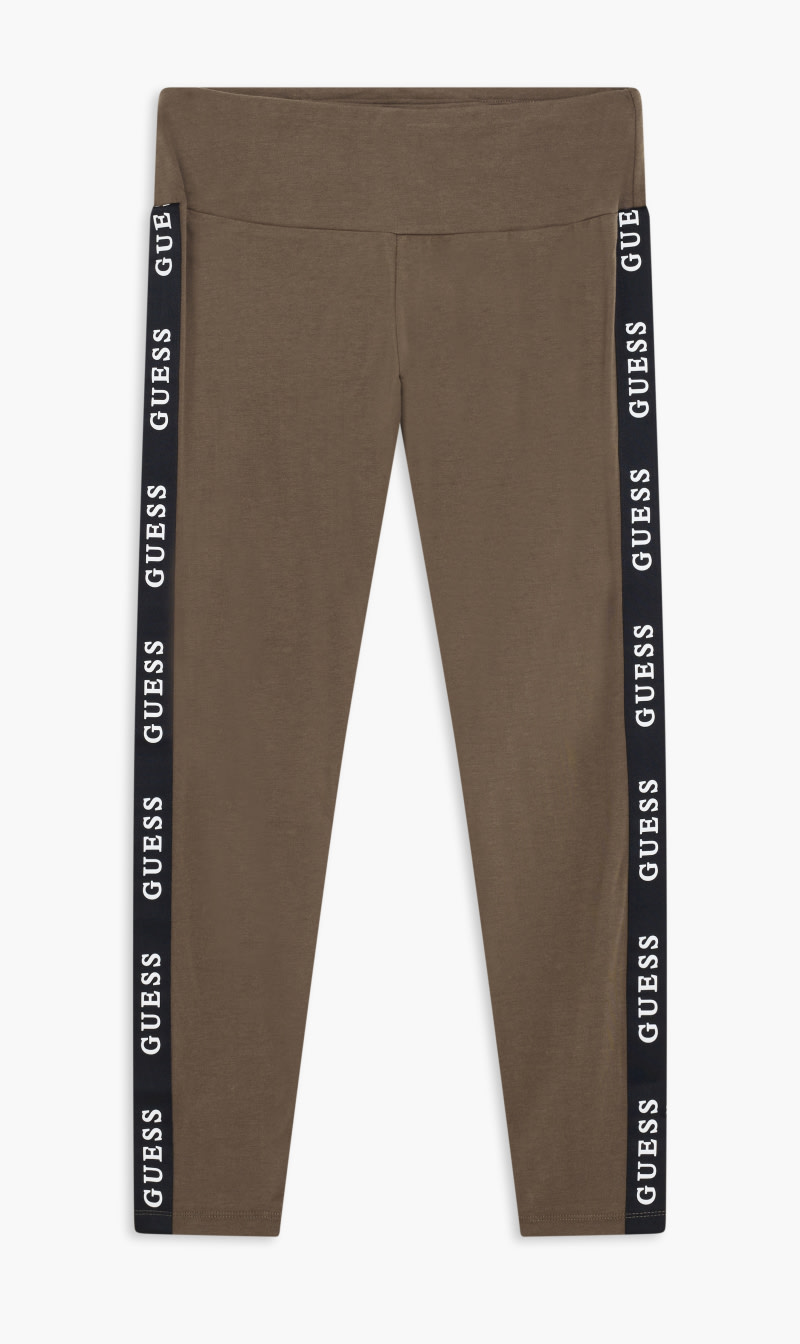 

Guess Brown Aline Cotton Jersey Leggings for Women | The Deal Outlet