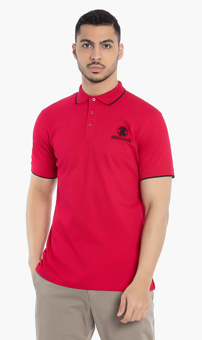 

Roberto Cavalli Regular Fit Cotton Polo Shirt