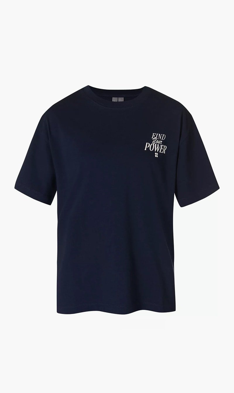 

Sweaty Betty Blue Find Your Power T-shirt for Women | The Deal Outlet