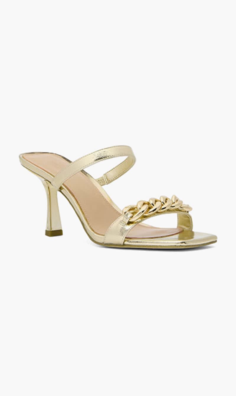 

Michael Kors Gold Amali Chain Sandal for Women | The Deal Outlet