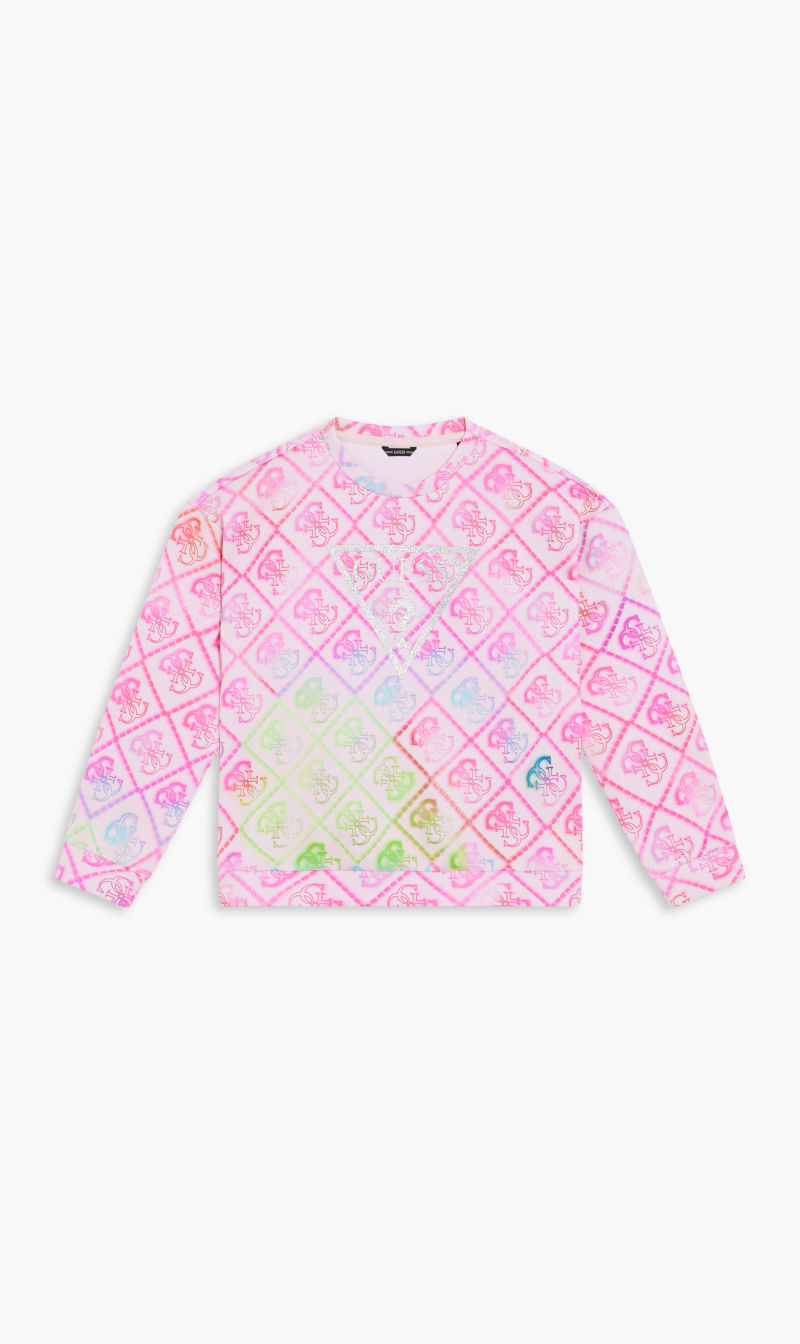 

Guess Pink Stretchable Active Scuba Top for Girls | The Deal Outlet