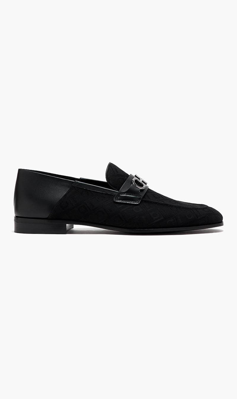 

Salvatore Ferragamo Black Ornament Slip-on for Men | The Deal Outlet