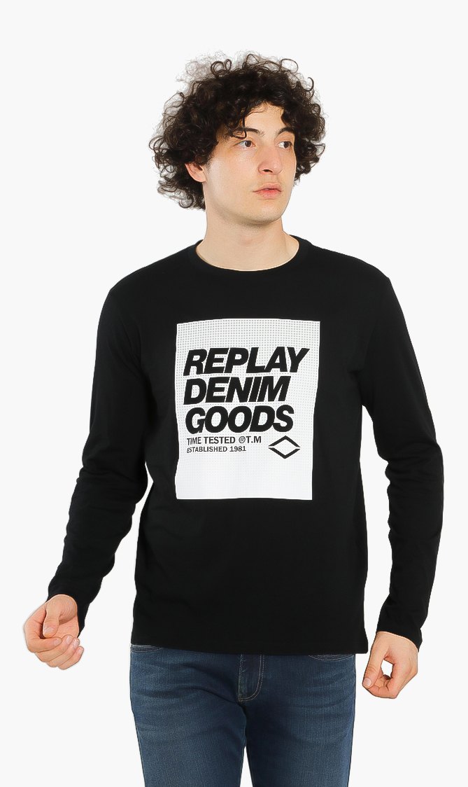 

Denim Goods Long Sleeve T-shirt, Black