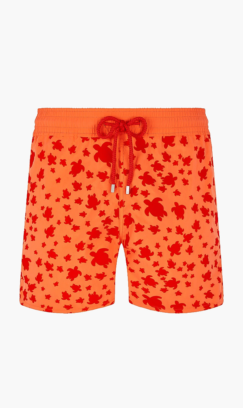 

Turtle Printed Shorts, Orange