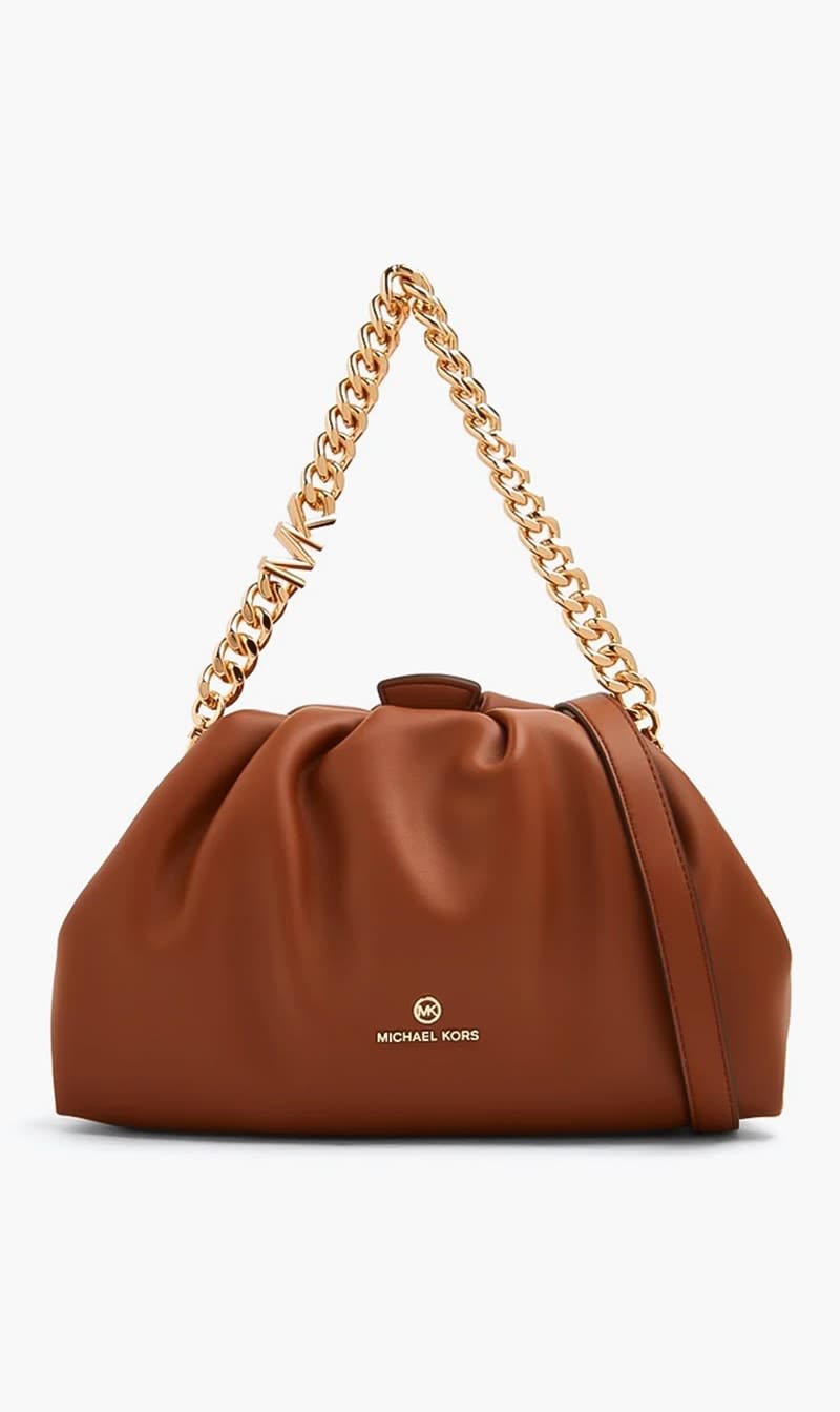 Michael Kors Brown Nola Sm Cnv Clutch Xbody for Women