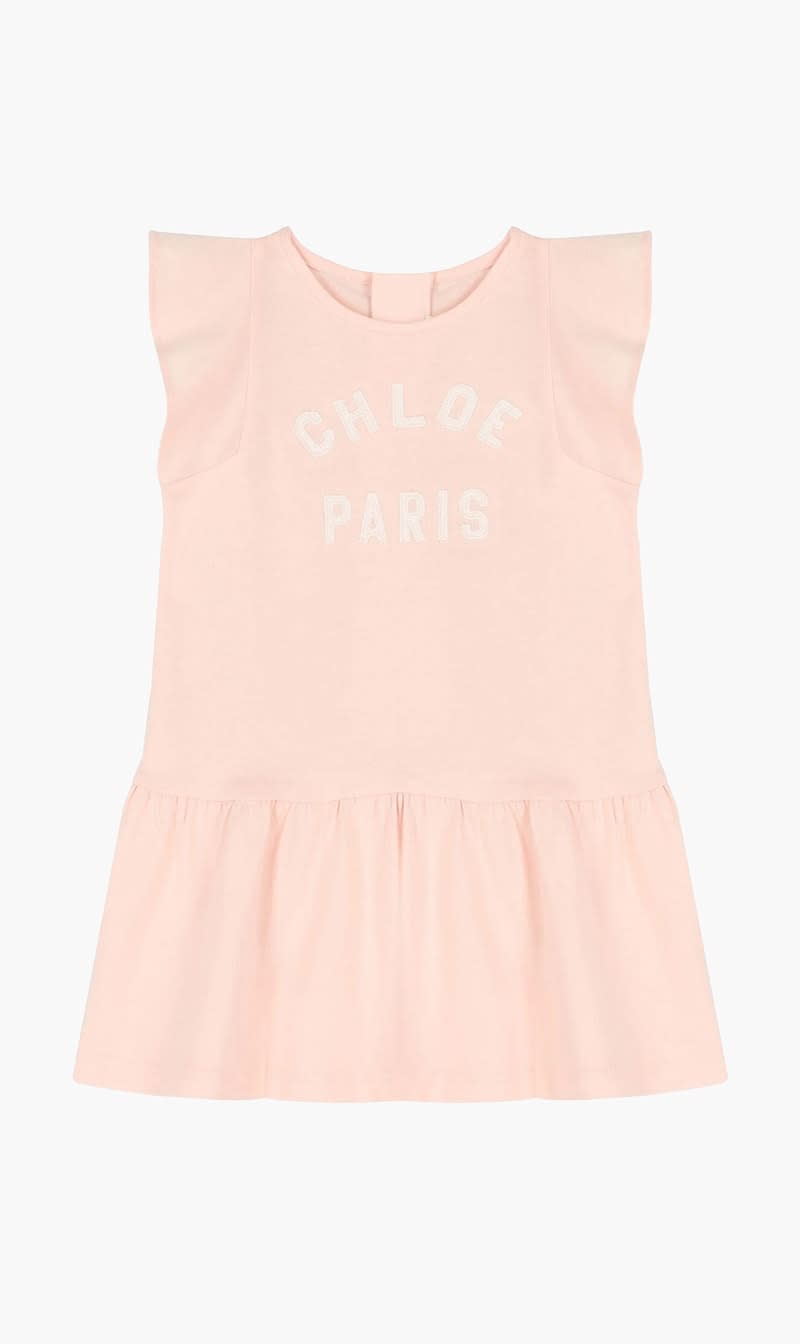 Chloe Pink Logo Dress for Girls