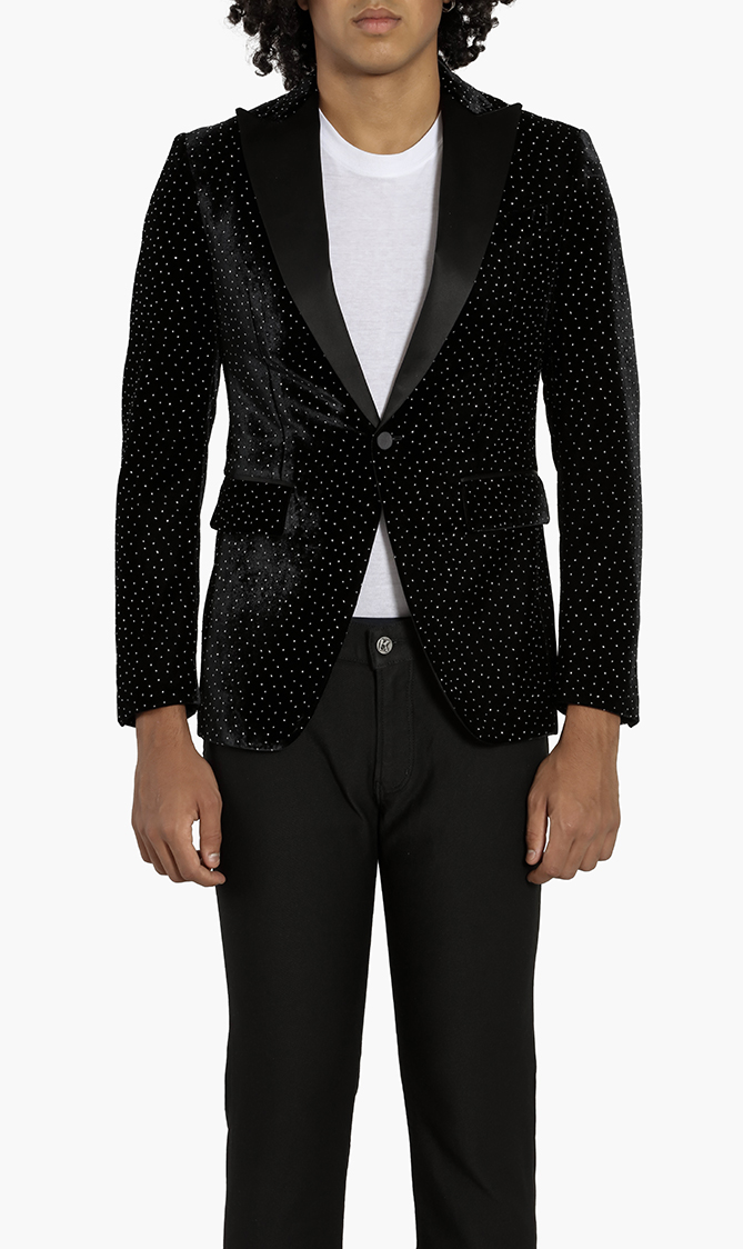 

Dsquared2 Glittered Peak Lapel Blazer
