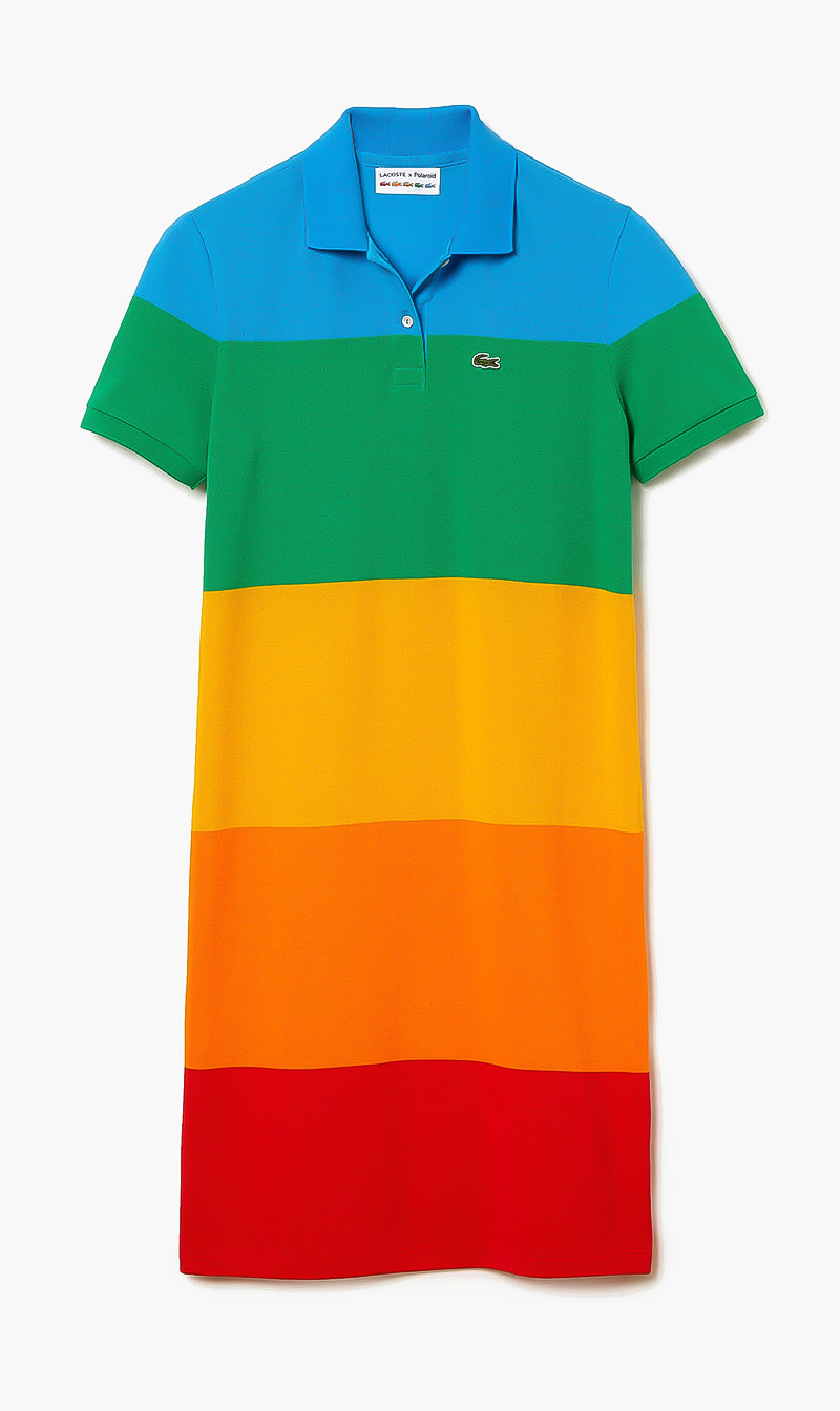 

Lacoste colorblock polaroid dress | the deal outlet, Green