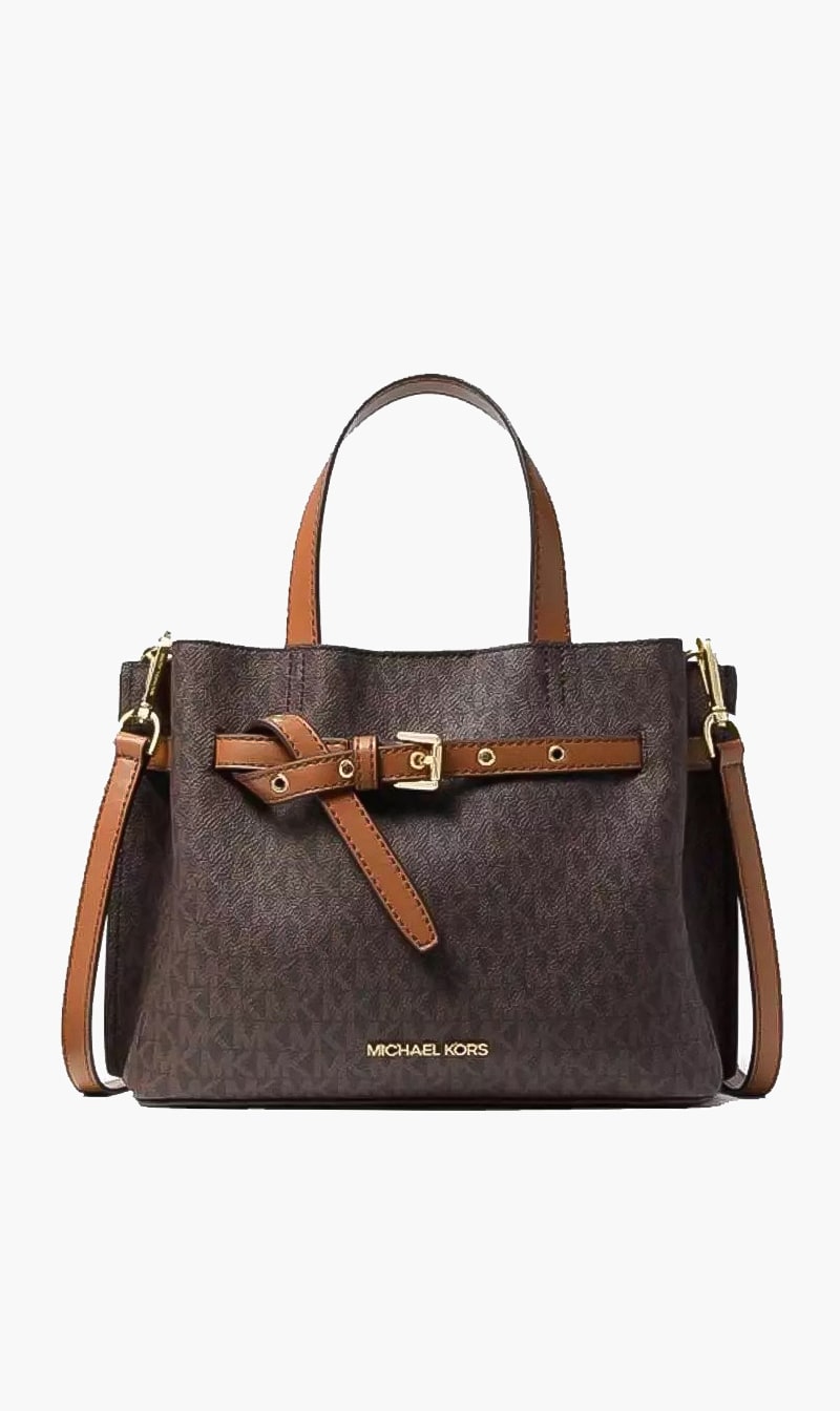 

All Over Printed Crossbody Bag, Brown