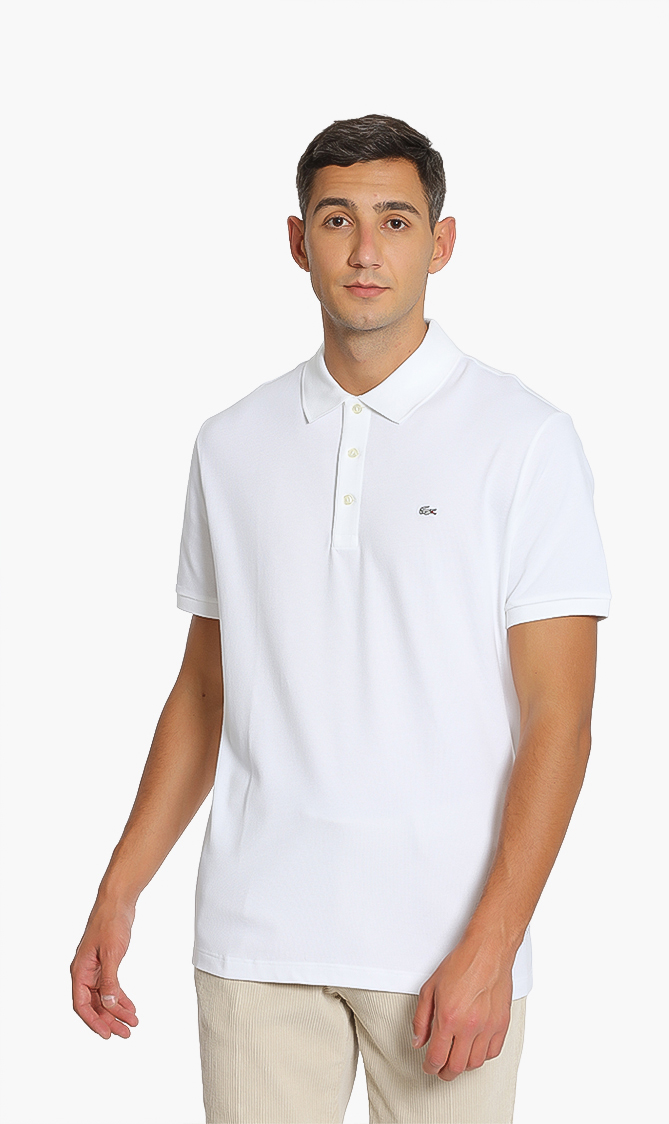 

LACOSTE Solid Square Slim Fit Polo
