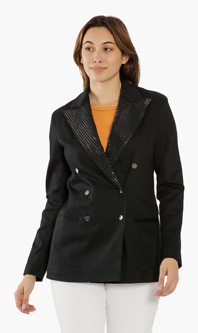 

Karl Lagerfeld Studded Suit Jacket