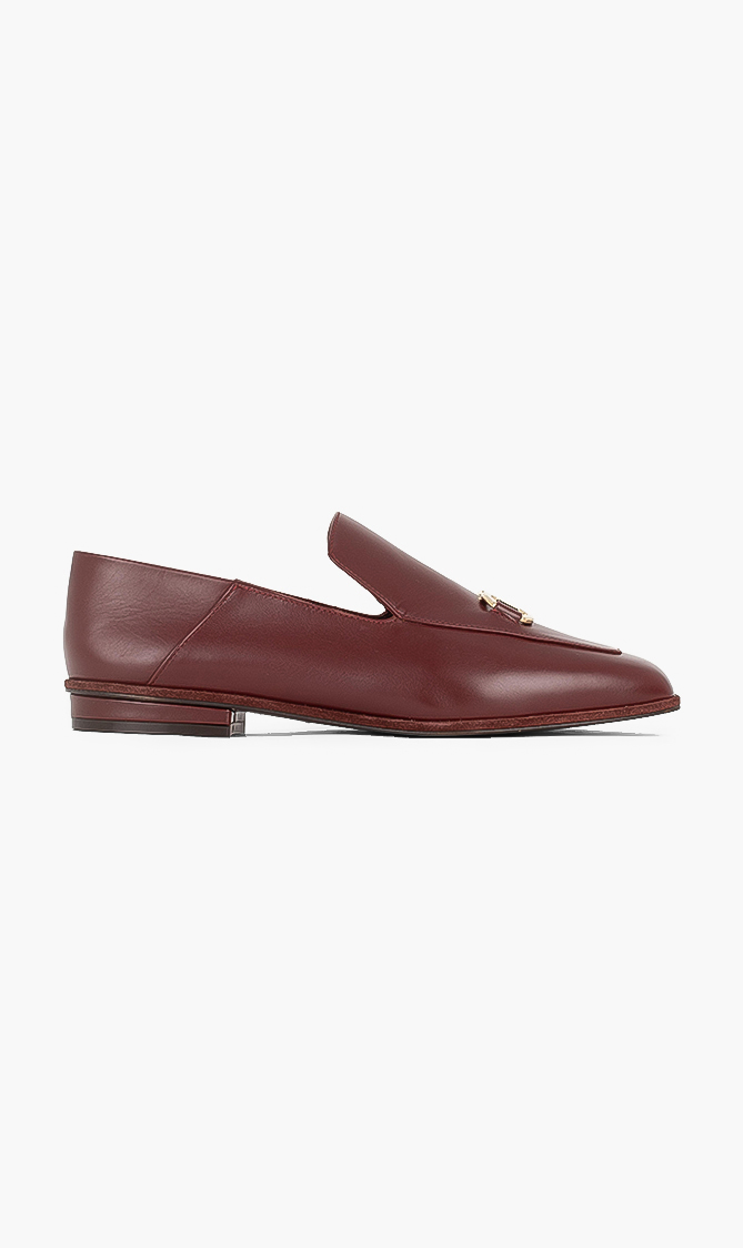 

Salvatore Ferragamo Gancini Leather Moccasin